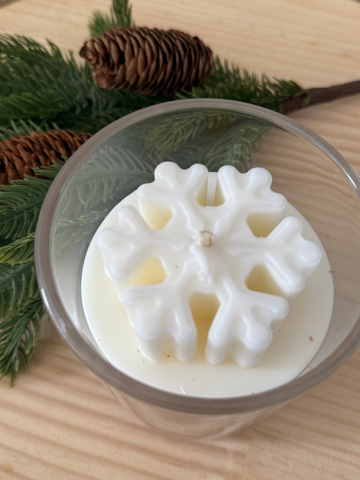 Christmas Snow Flake Candle - PRE SALE - delivered November