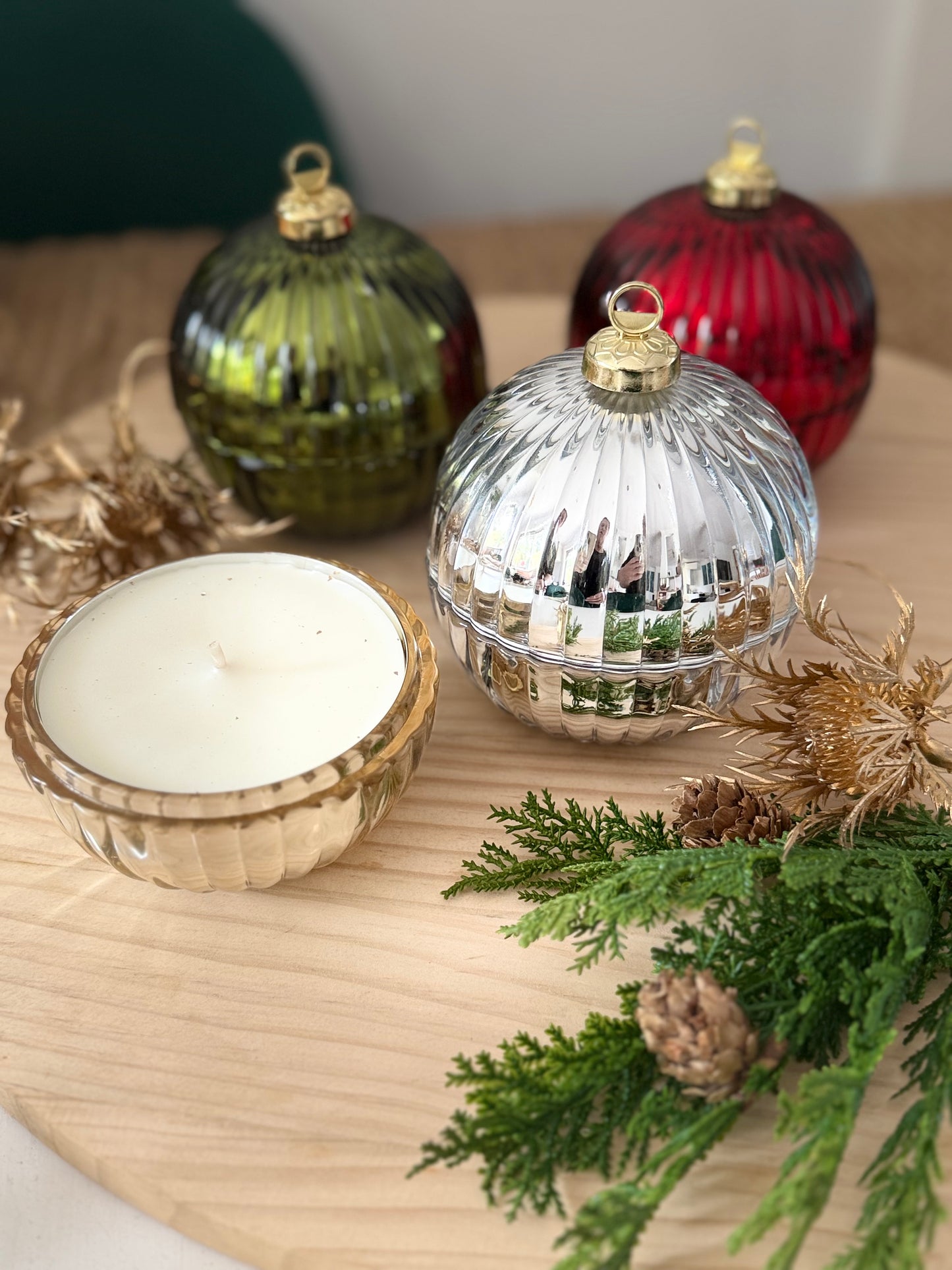Christmas Bauble Candle - PRE SALE - delivered November